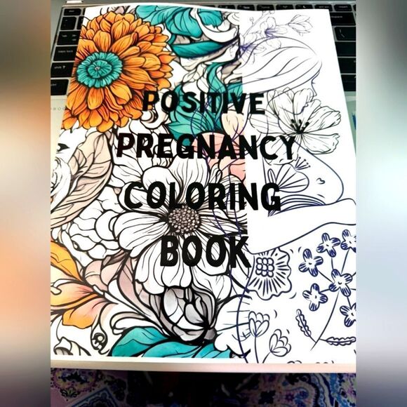 Positive Pregnancy Coloring Book - Picture 1 of 7